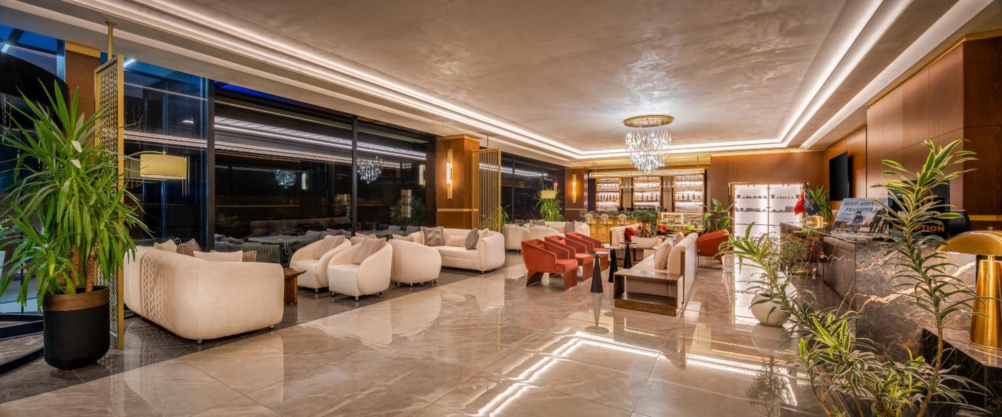 Hidden Hills Hotel Istanbul Airport Buitenkant foto Lobby